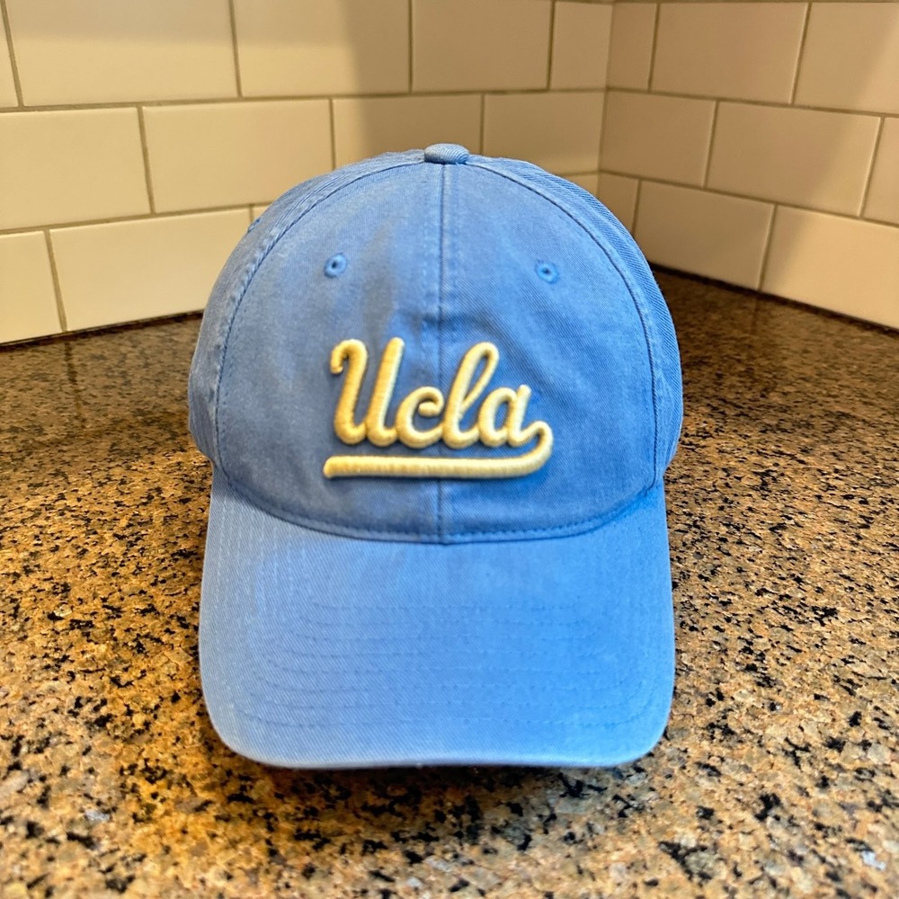 UCLA Bruins Adidas Baseball Cap Flexfit One Size Blue Gold Script Logo